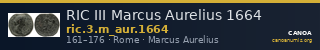 RIC III Marcus Aurelius 1664 — CANOA
