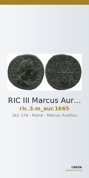 RIC III Marcus Aurelius 1665 — CANOA