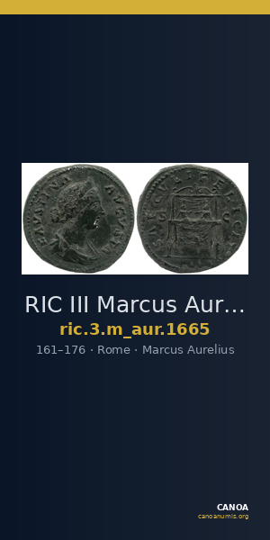 RIC III Marcus Aurelius 1665 — CANOA