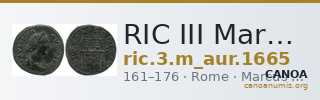 RIC III Marcus Aurelius 1665 — CANOA