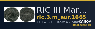 RIC III Marcus Aurelius 1665 — CANOA