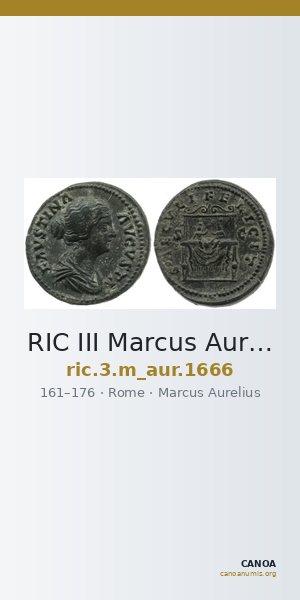 RIC III Marcus Aurelius 1666 — CANOA