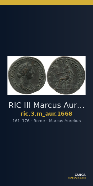 RIC III Marcus Aurelius 1668 — CANOA