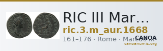 RIC III Marcus Aurelius 1668 — CANOA