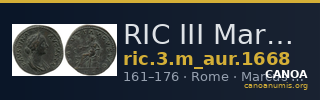 RIC III Marcus Aurelius 1668 — CANOA