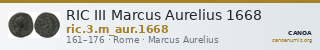 RIC III Marcus Aurelius 1668 — CANOA