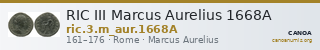 RIC III Marcus Aurelius 1668A — CANOA
