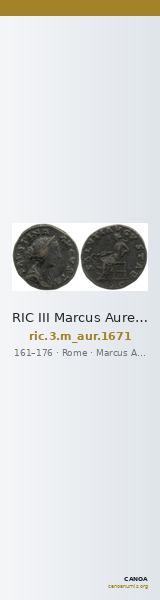 RIC III Marcus Aurelius 1671 — CANOA