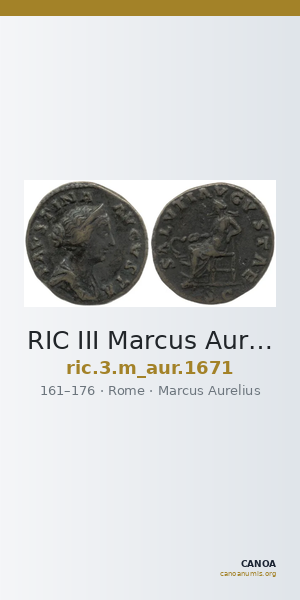 RIC III Marcus Aurelius 1671 — CANOA