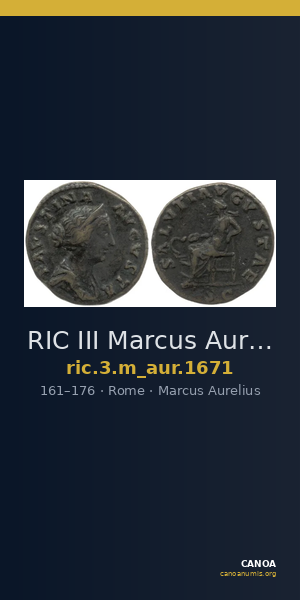 RIC III Marcus Aurelius 1671 — CANOA