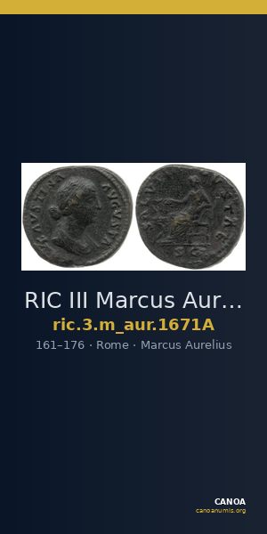 RIC III Marcus Aurelius 1671A — CANOA