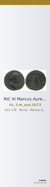 RIC III Marcus Aurelius 1673 — CANOA
