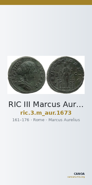 RIC III Marcus Aurelius 1673 — CANOA