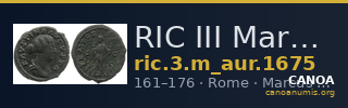 RIC III Marcus Aurelius 1675 — CANOA