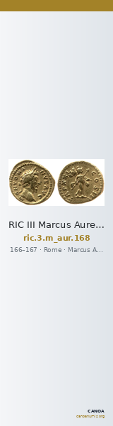 RIC III Marcus Aurelius 168 — CANOA