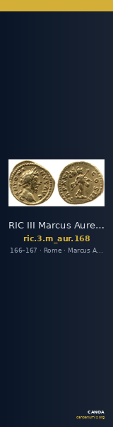 RIC III Marcus Aurelius 168 — CANOA