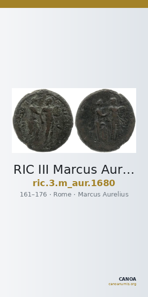 RIC III Marcus Aurelius 1680 — CANOA