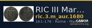 RIC III Marcus Aurelius 1680 — CANOA