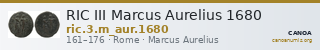 RIC III Marcus Aurelius 1680 — CANOA