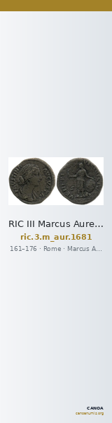 RIC III Marcus Aurelius 1681 — CANOA