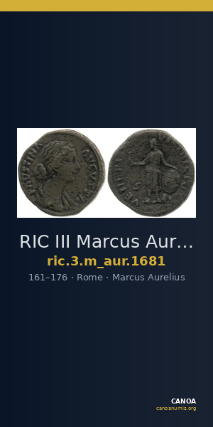 RIC III Marcus Aurelius 1681 — CANOA