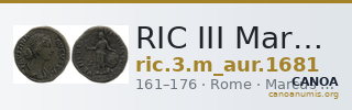 RIC III Marcus Aurelius 1681 — CANOA
