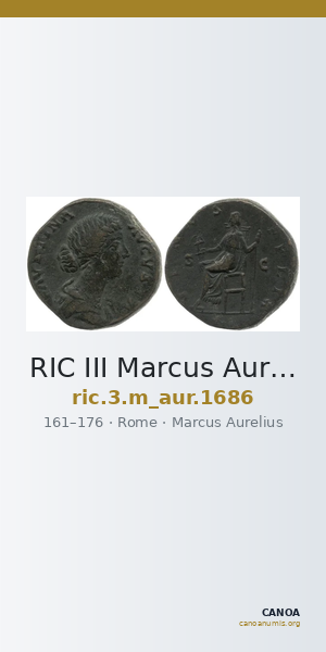 RIC III Marcus Aurelius 1686 — CANOA
