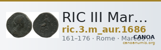 RIC III Marcus Aurelius 1686 — CANOA