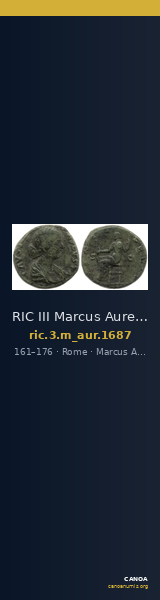 RIC III Marcus Aurelius 1687 — CANOA