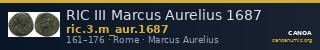 RIC III Marcus Aurelius 1687 — CANOA