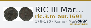 RIC III Marcus Aurelius 1691 — CANOA