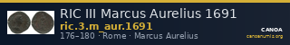 RIC III Marcus Aurelius 1691 — CANOA