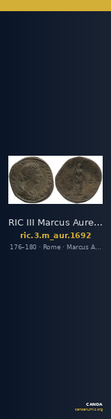 RIC III Marcus Aurelius 1692 — CANOA