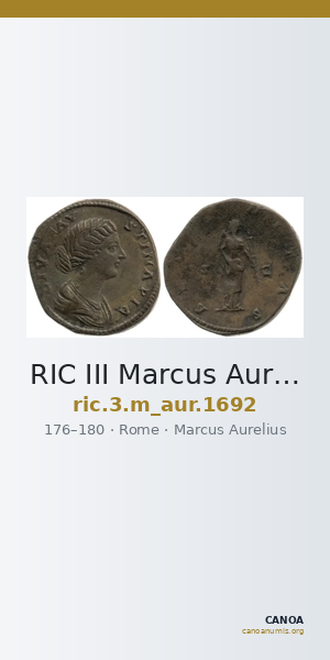 RIC III Marcus Aurelius 1692 — CANOA