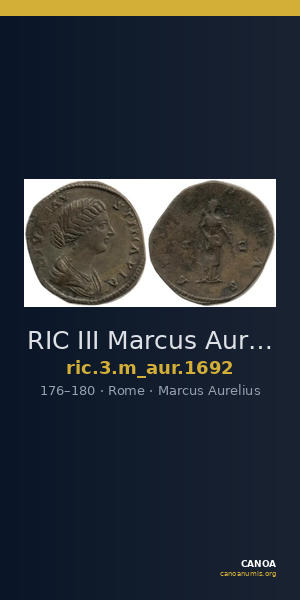RIC III Marcus Aurelius 1692 — CANOA