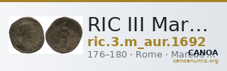 RIC III Marcus Aurelius 1692 — CANOA