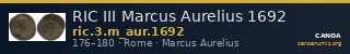 RIC III Marcus Aurelius 1692 — CANOA