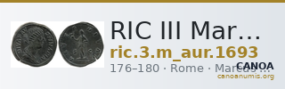 RIC III Marcus Aurelius 1693 — CANOA