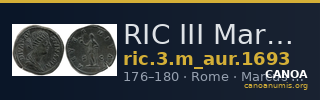 RIC III Marcus Aurelius 1693 — CANOA