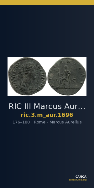 RIC III Marcus Aurelius 1696 — CANOA