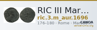 RIC III Marcus Aurelius 1696 — CANOA