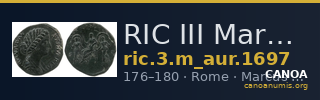 RIC III Marcus Aurelius 1697 — CANOA