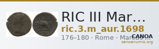 RIC III Marcus Aurelius 1698 — CANOA