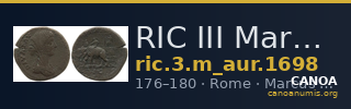 RIC III Marcus Aurelius 1698 — CANOA