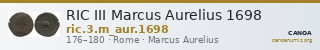 RIC III Marcus Aurelius 1698 — CANOA