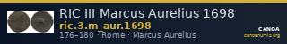 RIC III Marcus Aurelius 1698 — CANOA