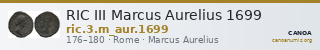 RIC III Marcus Aurelius 1699 — CANOA