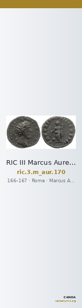RIC III Marcus Aurelius 170 — CANOA