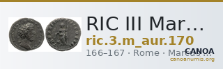 RIC III Marcus Aurelius 170 — CANOA