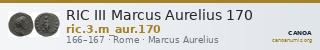 RIC III Marcus Aurelius 170 — CANOA